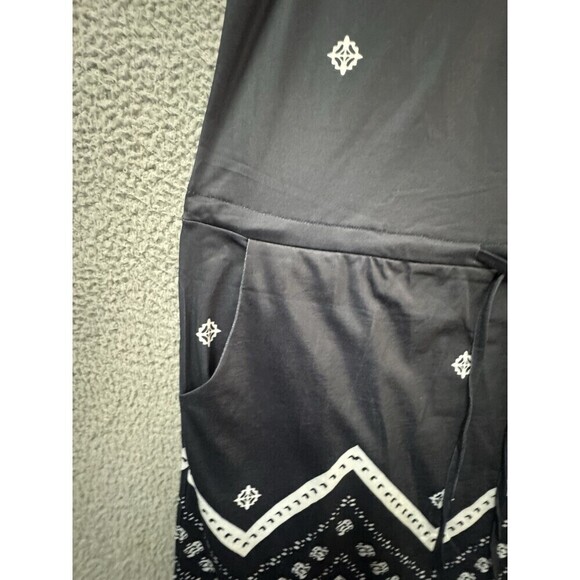 Saukole Dress Womens L Black Sleeveless Tie Pockets Round Neck - Picture 8 of 11